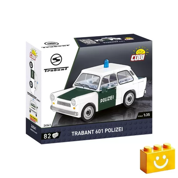 COBI 24541 – Trabant 601 Rendőrautó építőjáték – 100% kompatibilis minden más kedvelt márkával COBI 24541 – Trabant 601 Rendőrautó építőjáték – 100% kompatibilis minden más kedvelt márkával