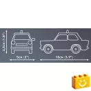 COBI 24541 – Trabant 601 Rendőrautó építőjáték – 100% kompatibilis minden más kedvelt márkával COBI 24541 – Trabant 601 Rendőrautó építőjáték – 100% kompatibilis minden más kedvelt márkával