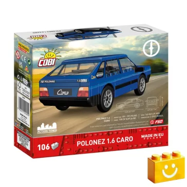   COBI 24589 - FSO Polonez 1,6 Caro - klasszikus lengyel személyautó modell - 100% kompatibilis minden más kedvelt márkával