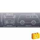 COBI 24595 – Barkas B1000 SMH 3 építőjáték – 100% kompatibilis minden más kedvelt márkával