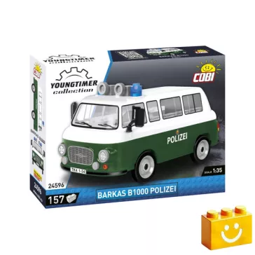   COBI 24596 – Barkas B1000 Rendőrautó építőjáték – 100% kompatibilis minden más kedvelt márkával