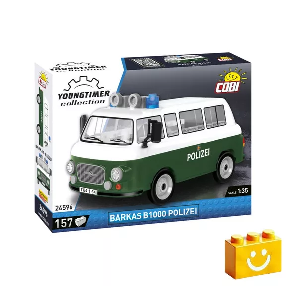 COBI 24596 – Barkas B1000 Rendőrautó építőjáték – 100% kompatibilis minden más kedvelt márkával COBI 24596 – Barkas B1000 Rendőrautó építőjáték – 100% kompatibilis minden más kedvelt márkával