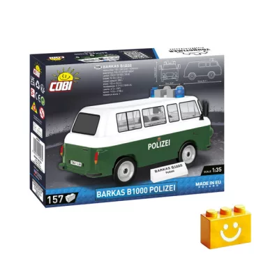   COBI 24596 – Barkas B1000 Rendőrautó építőjáték – 100% kompatibilis minden más kedvelt márkával