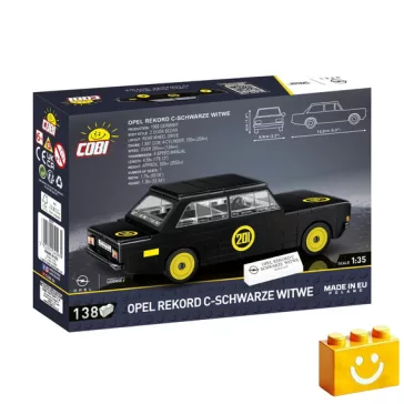   COBI 24597 – Opel Rekord C – Fekete Özvegy építőjáték – 100% kompatibilis minden más kedvelt márkával