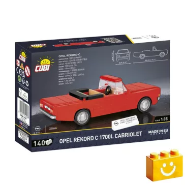   COBI 24599 – Opel Rekord C 1700 L Kabrió építőjáték – 100% kompatibilis minden más kedvelt márkával