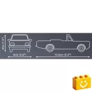 COBI 24599 – Opel Rekord C 1700 L Kabrió építőjáték – 100% kompatibilis minden más kedvelt márkával