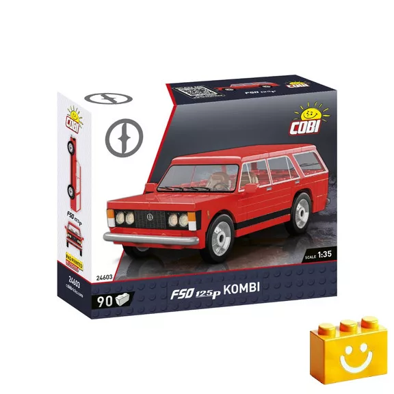 COBI 24603 – FSO Polsi Fiat 125p Kombi építőjáték – 100% kompatibilis minden más kedvelt márkával COBI 24603 – FSO Polsi Fiat 125p Kombi építőjáték – 100% kompatibilis minden más kedvelt márkával