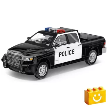   COBI 24608 – RAM 1500 Rendőrségi jármű építőjáték – 100% kompatibilis minden más kedvelt márkával