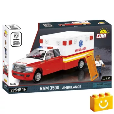   COBI 24609 – RAM 3500 Mentőautó építőjáték – 100% kompatibilis minden más kedvelt márkával