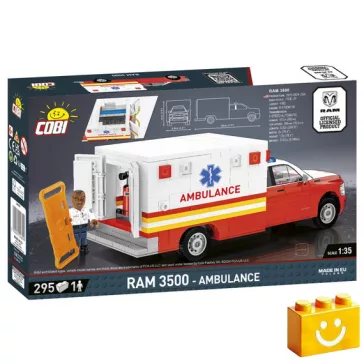   COBI 24609 – RAM 3500 Mentőautó építőjáték – 100% kompatibilis minden más kedvelt márkával