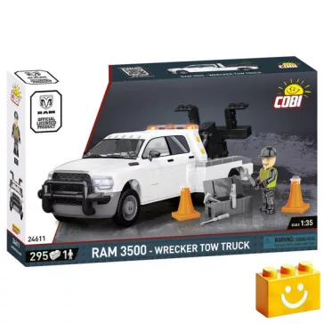   COBI 24611 – RAM 3500 Autómentő építőjáték – 100% kompatibilis minden más kedvelt márkával