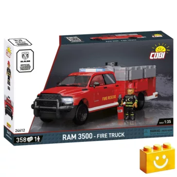   COBI 24612 – RAM 3500 Tűzoltóautó építőjáték – 100% kompatibilis minden más kedvelt márkával