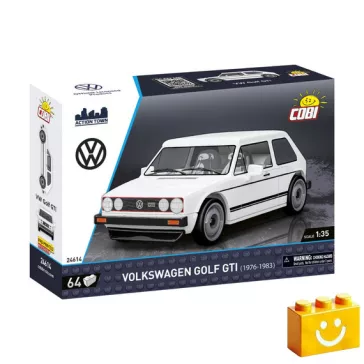   COBI 24614 – Volkswagen Golf GTI (1976–1983) – fehér építőjáték – 100% kompatibilis minden más kedvelt márkával