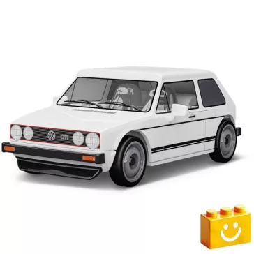   COBI 24614 – Volkswagen Golf GTI (1976–1983) – fehér építőjáték – 100% kompatibilis minden más kedvelt márkával