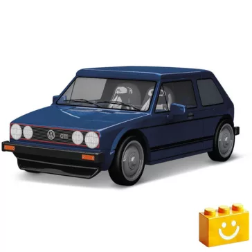   COBI 24615 – Volkswagen Golf GTI (1976–1983) – kék építőjáték – 100% kompatibilis minden más kedvelt márkával