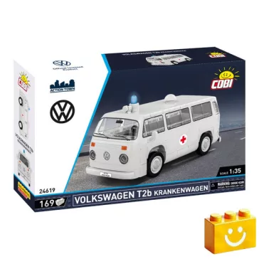   COBI 24619 – Volkswagen T2b mentőautó építőjáték – 100% kompatibilis minden más kedvelt márkával