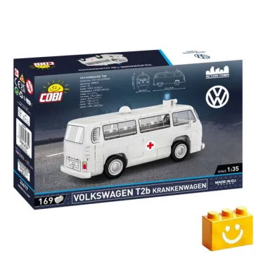   COBI 24619 – Volkswagen T2b mentőautó építőjáték – 100% kompatibilis minden más kedvelt márkával
