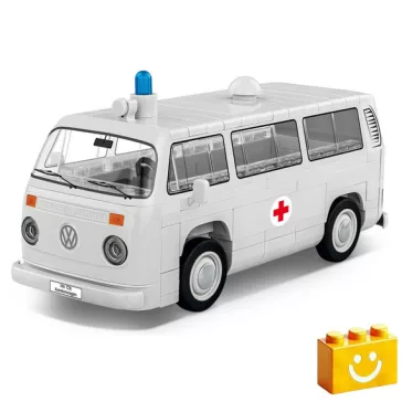  COBI 24619 – Volkswagen T2b mentőautó építőjáték – 100% kompatibilis minden más kedvelt márkával