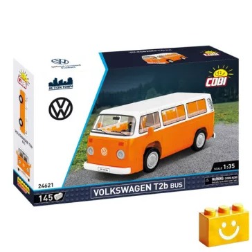   COBI 24621 – Volkswagen T2b kisbusz építőjáték – 100% kompatibilis minden más kedvelt márkával
