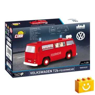   COBI 24622 – Volkswagen T2b tűzoltóautó építőjáték – 100% kompatibilis minden más kedvelt márkával