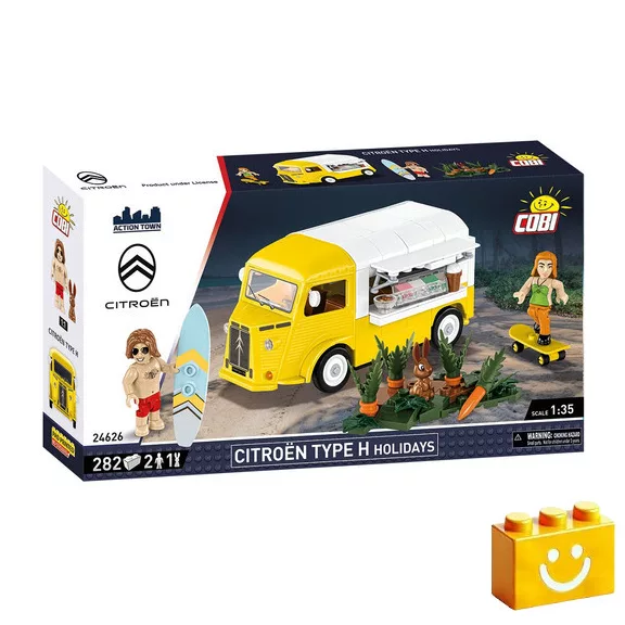 COBI 24626 - Citroën Type H Holidays - fagylaltos food truck diorámával - 100% kompatibilis minden más kedvelt márkával COBI 24626 - Citroën Type H Holidays - fagylaltos food truck diorámával - 100% kompatibilis minden más kedvelt márkával