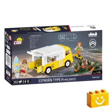   COBI 24626 - Citroën Type H Holidays - fagylaltos food truck diorámával - 100% kompatibilis minden más kedvelt márkával