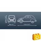 COBI 24627 - Citroën Type H autószállító és 2CV Type AZ - klasszikus francia járműszett - 100% kompatibilis minden más kedvelt márkával COBI 24627 - Citroën Type H autószállító és 2CV Type AZ - klasszikus francia járműszett - 100% kompatibilis minden más kedvelt márkával
