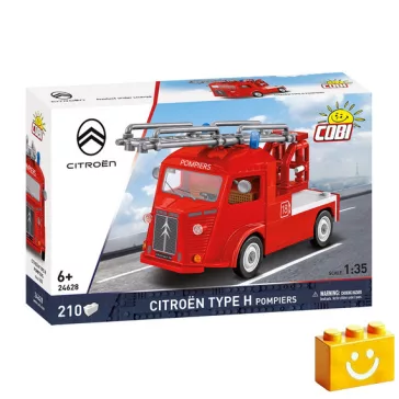   COBI 24628 - Citroen Type H Pompiers - klasszikus francia tűzoltó furgon - 100% kompatibilis minden más kedvelt márkával