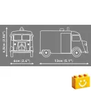 COBI 24630 - Citroen Type H Police - klasszikus francia rendőrségi furgon - 100% kompatibilis minden más kedvelt márkával