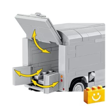   COBI 24631 - Citroen Type H - klasszikus francia furgon - 100% kompatibilis minden más kedvelt márkával