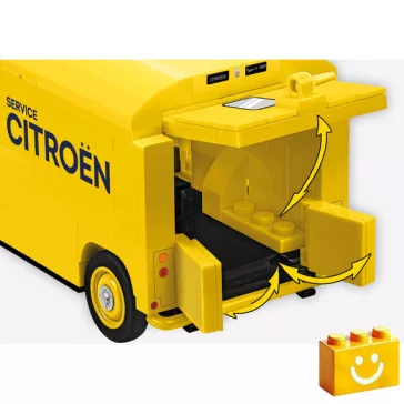   COBI 24632 - Citroen Type H Service - klasszikus francia szervizfurgon - 100% kompatibilis minden más kedvelt márkával