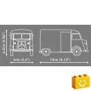 COBI 24632 - Citroen Type H Service - klasszikus francia szervizfurgon - 100% kompatibilis minden más kedvelt márkával