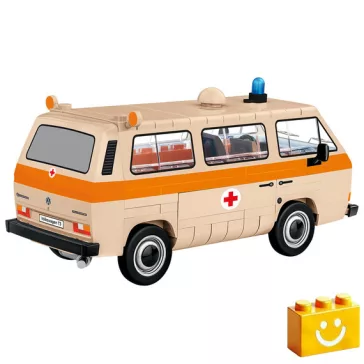   COBI 24636 - Volkswagen T3 Krankenwagen - mentő kisbusz modell - 100% kompatibilis minden más kedvelt márkával