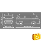 COBI 24637 - Volkswagen T3 Polizei - rendőrségi kisbusz modell - 100% kompatibilis minden más kedvelt márkával COBI 24637 - Volkswagen T3 Polizei - rendőrségi kisbusz modell - 100% kompatibilis minden más kedvelt márkával