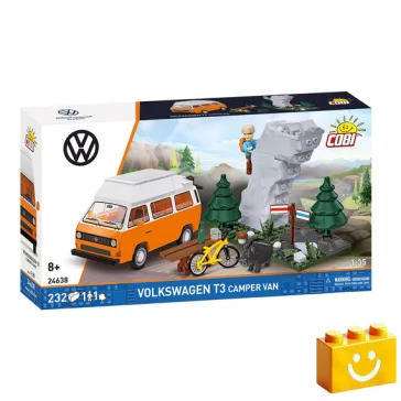   COBI 24638 - Volkswagen T3 Camper Van lakóautó - 100% kompatibilis minden más kedvelt márkával