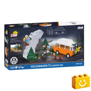   COBI 24638 - Volkswagen T3 Camper Van lakóautó - 100% kompatibilis minden más kedvelt márkával