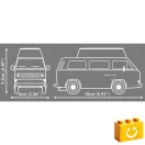 COBI 24638 - Volkswagen T3 Camper Van lakóautó - 100% kompatibilis minden más kedvelt márkával COBI 24638 - Volkswagen T3 Camper Van lakóautó - 100% kompatibilis minden más kedvelt márkával