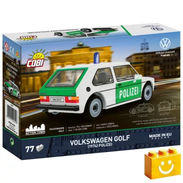   COBI 24642 - Volkswagen Golf (1974) Polizei - 100% kompatibilis minden más kedvelt márkával