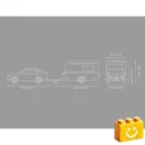 COBI 24643 - Volkswagen Passat B1 & Caravan - klasszikus autó és lakókocsi szett - 100% kompatibilis minden más kedvelt márkával COBI 24643 - Volkswagen Passat B1 & Caravan - klasszikus autó és lakókocsi szett - 100% kompatibilis minden más kedvelt márkával