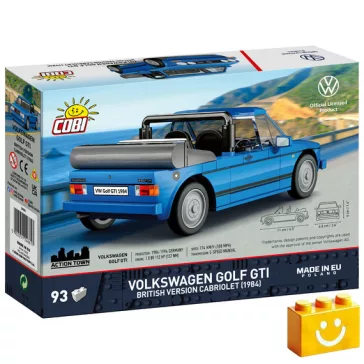   COBI 24661 - Volkswagen Golf GTI British Version Cabrio (1984) - 100% kompatibilis minden más kedvelt márkával