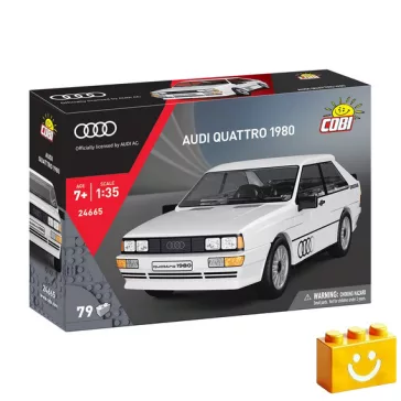   COBI 24665 - Audi quattro (1980) - fehér - 100% kompatibilis minden más kedvelt márkával