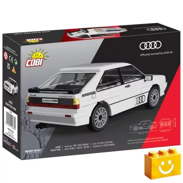   COBI 24665 - Audi quattro (1980) - fehér - 100% kompatibilis minden más kedvelt márkával