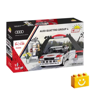   COBI 24666 - Audi quattro Group 4 (1981) - 100% kompatibilis minden más kedvelt márkával