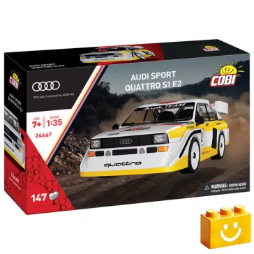   COBI 24667 - Audi quattro S1 E2 raliautó (1985) - 100% kompatibilis minden más kedvelt márkával