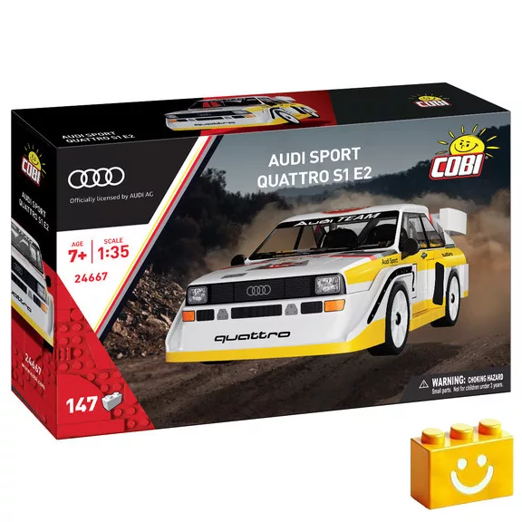 COBI 24667 - Audi quattro S1 E2 raliautó (1985) - 100% kompatibilis minden más kedvelt márkával COBI 24667 - Audi quattro S1 E2 raliautó (1985) - 100% kompatibilis minden más kedvelt márkával