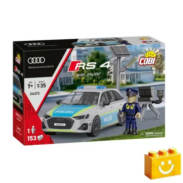   COBI 24672 - Audi RS 4 B9 (2020) POLIZE - 100% kompatibilis minden más kedvelt márkával