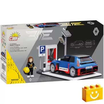   COBI 24682 - EV Station & Renault 5 Turbo 3E - 100% kompatibilis minden más kedvelt márkával