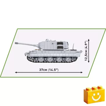   COBI 2572 – Panzerkampfwagen E-100 szupernehéz harckocsi építőjáték – 100% kompatibilis minden más kedvelt márkával