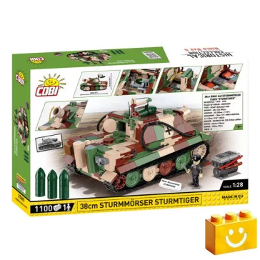   COBI 2585 – 38 cm Sturmmörser Sturmtiger rohammozsár építőjáték – 100% kompatibilis minden más kedvelt márkával