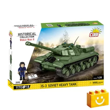   COBI 2590 – IS-3 szovjet nehéz harckocsi építőjáték – 100% kompatibilis minden más kedvelt márkával